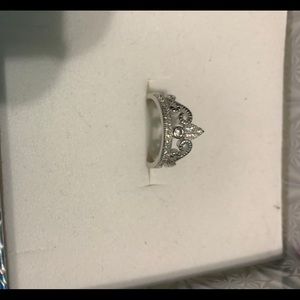 Sterling silver 925 crown ring size 7